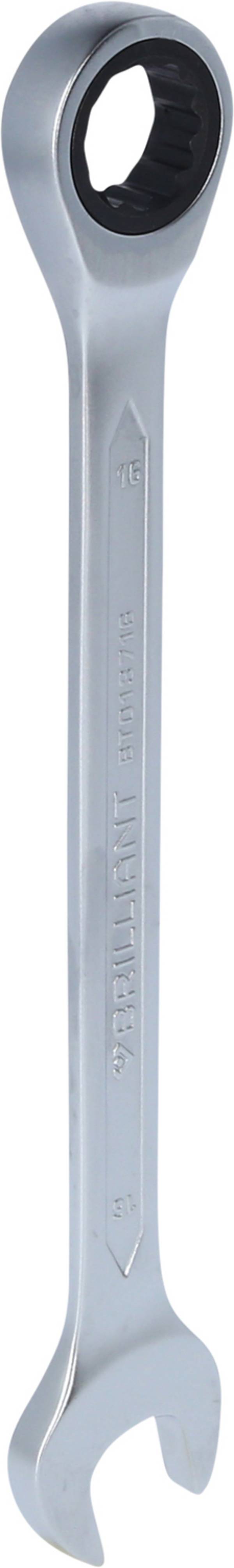 Brilliant Tools BT013716 BT013716 Ring-Ratschenschlüssel  Schlüsselweite (Metrisch) 16 mm