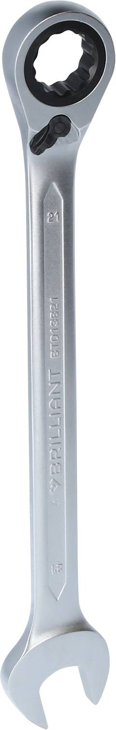 Brilliant Tools BT013821 BT013821 Ringsleutel met ratel Sleutelbreedte (metrisch) 21 mm