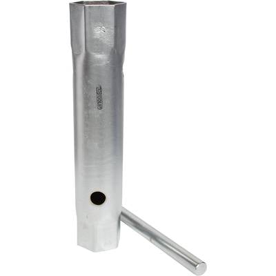 Metallschlüssel mit langer, zylindrischer Hülse und quer eingestecktem Stift als Griff. Geeignet zum Anziehen von Muttern oder Schrauben.