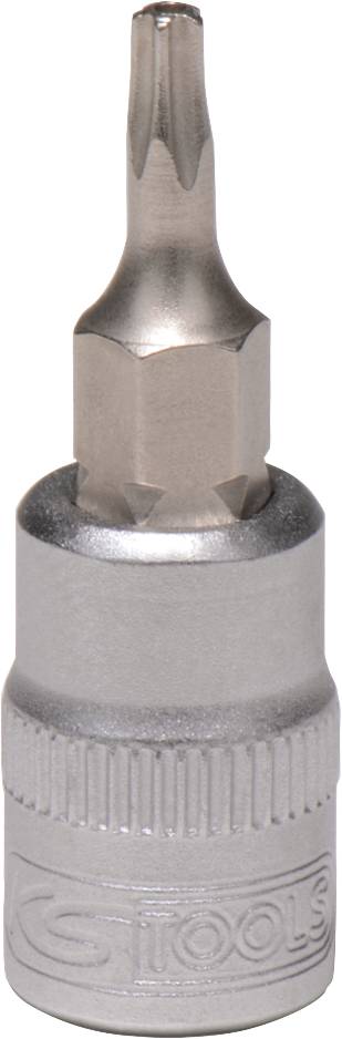 KS TOOLS 1/4\" Bit-Stecknuss, Fünfstern mit Stirnlochbohrung, TS10, aus 911.4500 (911.1701)