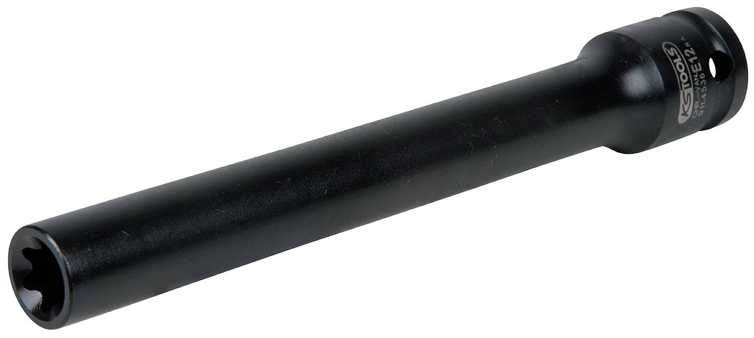 KS TOOLS 1/2\" Bit-Stecknuss für Torx-E-Schrauben, E12, Länge 150 mm, phosph