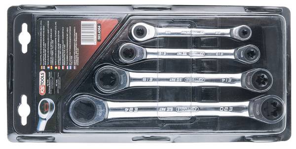 KS Tools 503.4364  Doppel-Ringratschenschlüssel-Satz  Schlüsselweite (Metrisch) 6 - 20 mm