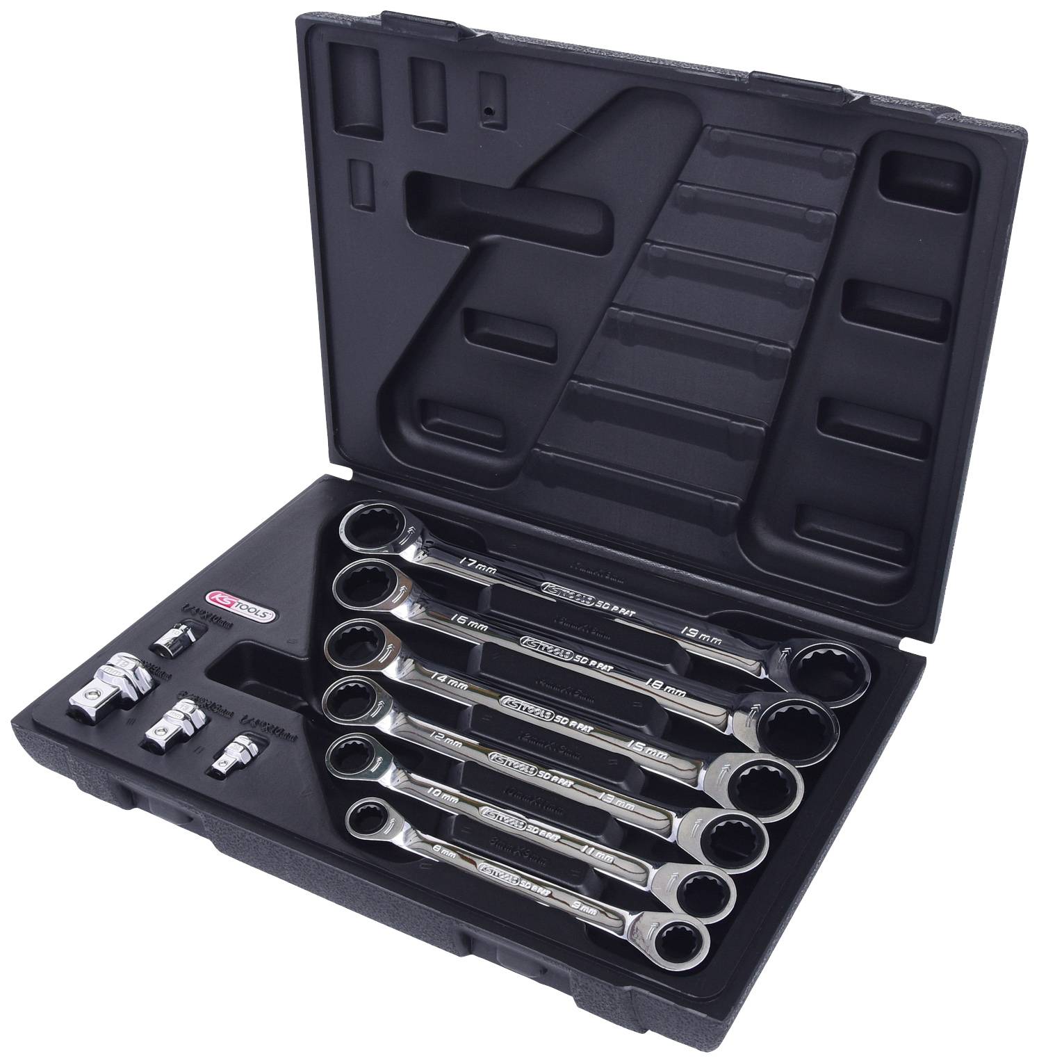 KS TOOLS GEARplus Doppel-Ratschenringschlüssel-Satz, 10-tlg. 8-19mm (503.4560)