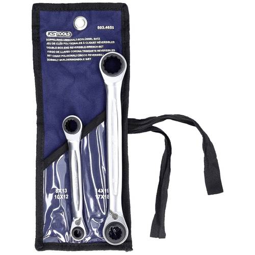 Thumbnail - KS Tools 5034655 503.4655 Doppel-Ringschlüssel-Satz Schlüsselweite (Metrisch) 8 - 19 mm