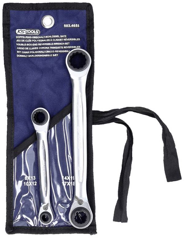 KS Tools 503.4655 5034655 Doppel-Ringschlüssel-Satz Schlüsselweite (Metrisch) 8 - 19 mm