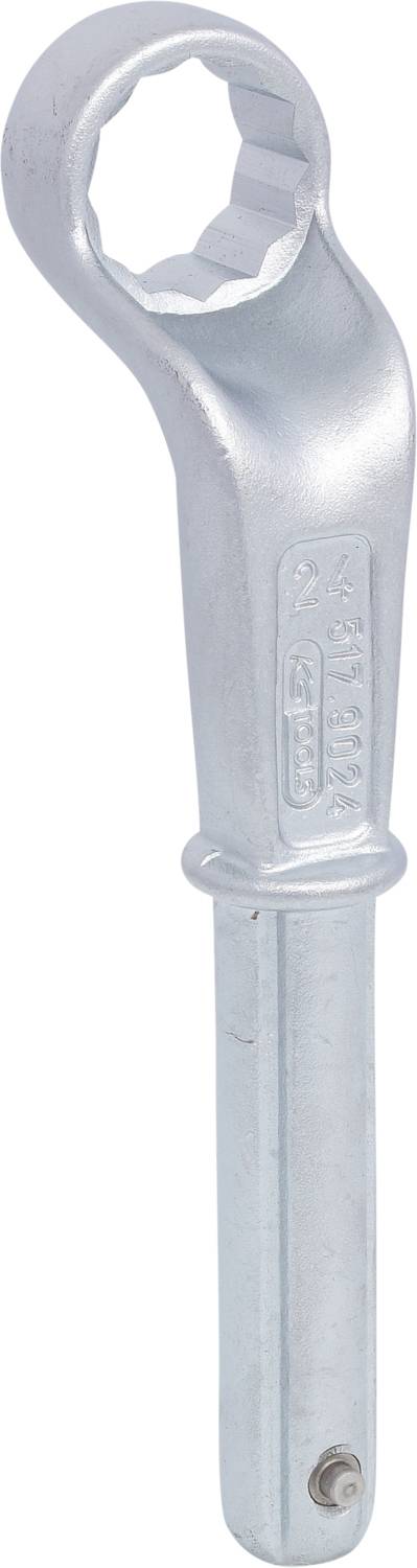 KS TOOLS CLASSIC Zugringschlüssel, gekröpft, 24mm (517.9024)
