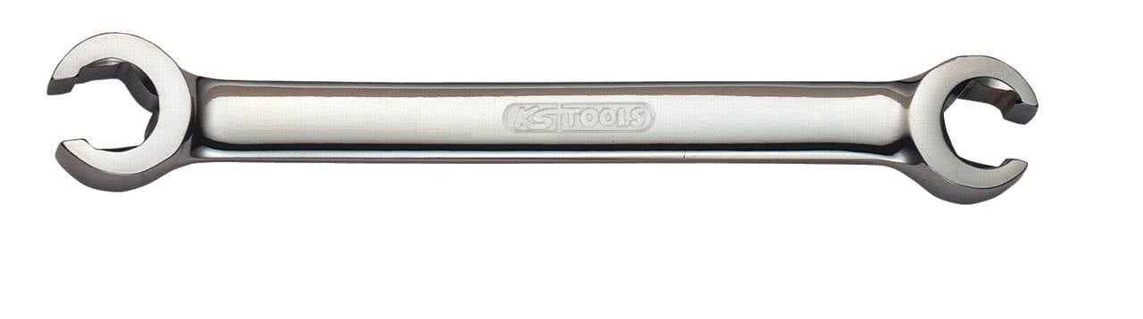 KS TOOLS CHROMEplus Offener Doppel-Ringschlüssel, abgewinkelt, 10x12mm (518.0514)