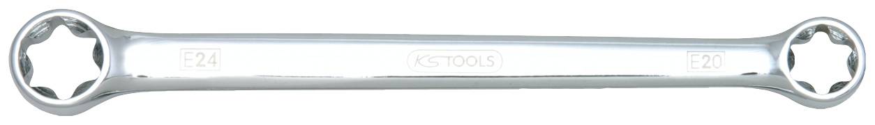 KS TOOLS CHROMEplus TX-E-Doppel-Ringschlüssel, E10xE12 (518.0862)