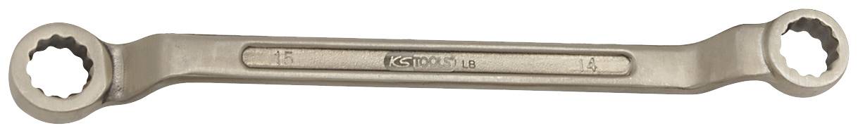 KS TOOLS Werkzeuge-Maschinen GmbH BRONZEplus Doppel-Ringschlüssel gekröpft 6x7 mm (963.7371)