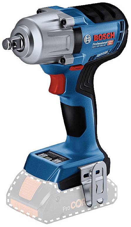 Bosch Professional GDS 18V-450 HC (solo, C) 06019K4000 Mutterdragare batteri 450 Nm 18 V Antal batterier som ingår 0 Li-Ion exkl. batteri/laddare, Utan