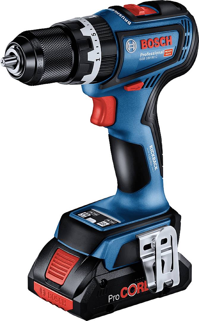 Bosch Professional GSB 18V-90 E -Slagborrmaskin batteri