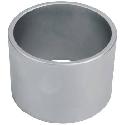 Ein silberner, zylindrischer Metallring mit glatter Oberfläche, ohne sichtbare Markierungen oder Öffnungen.