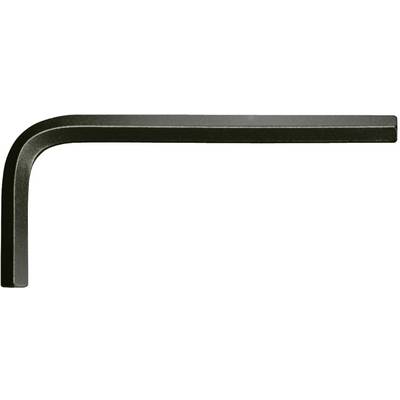 Ein L-förmiger Innensechskantschlüssel aus Metall, oft verwendet zum Festziehen oder Lösen von Schrauben mit Innensechskantkopf.