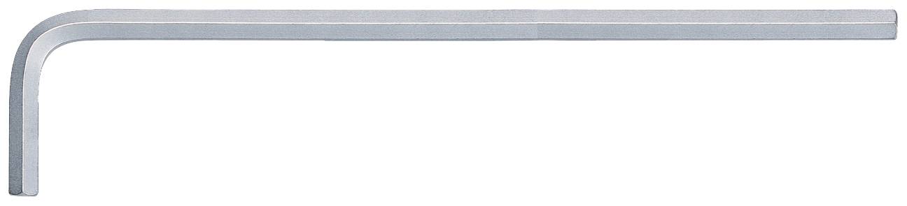 Ein L-förmiger Inbusschlüssel aus Metall, häufig verwendet zum Festziehen oder Lösen von Schrauben mit Innensechskant.