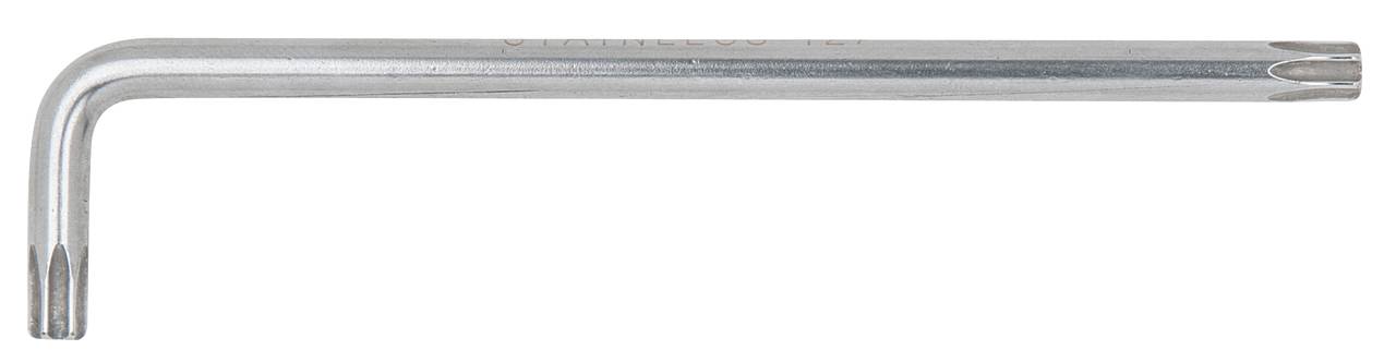 KS TOOLS EDELSTAHL TX-Winkelstiftschlüssel mit Bohrung, lang, TB10 (964.0601)