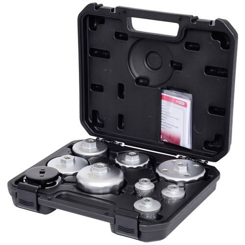 KS TOOLS Öldienstschlüssel-Satz für Ölfilter- und Filtergehäusedeckel, 9-tlg ( 150.9210 )