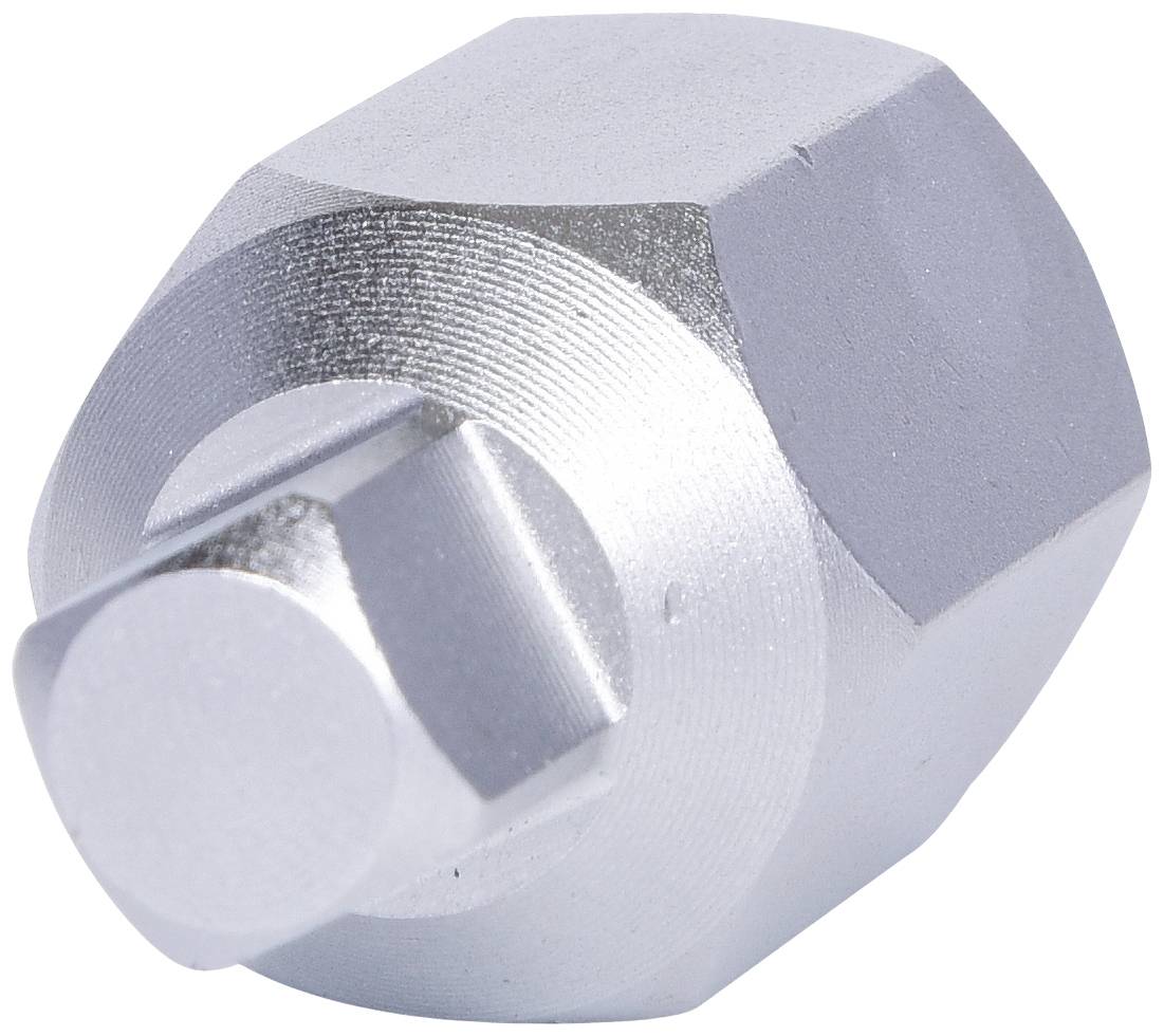 Aluminiumverschraubung mit sechseckigem Kopf und rundem Bolzen, verwendet zur Verbindung von Rohren in hydraulischen Systemen.