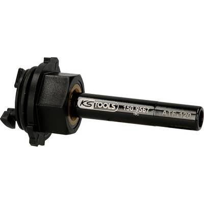 Schwarz-silberner Werkzeugaufsatz von KS Tools, Modellnummer ATF-120, zum Einbau in Drehmomentschlüssel.