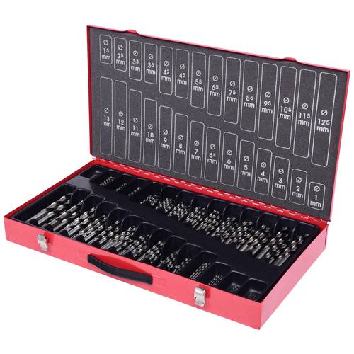 KS Tools 3302650 HSS-G Metall-Spiralbohrer-Set 1 mm, 1.5 mm, 2 mm, 2.5 mm, 3 mm, 3.5 mm, 4 mm, 4.5 mm, 5 mm, 5.5 mm, 6 m...