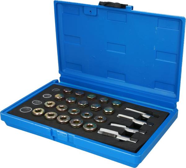 Brilliant Tools BT711250 Reparatursatz für Öl-Ablassschrauben-Gewinde, 64-tlg