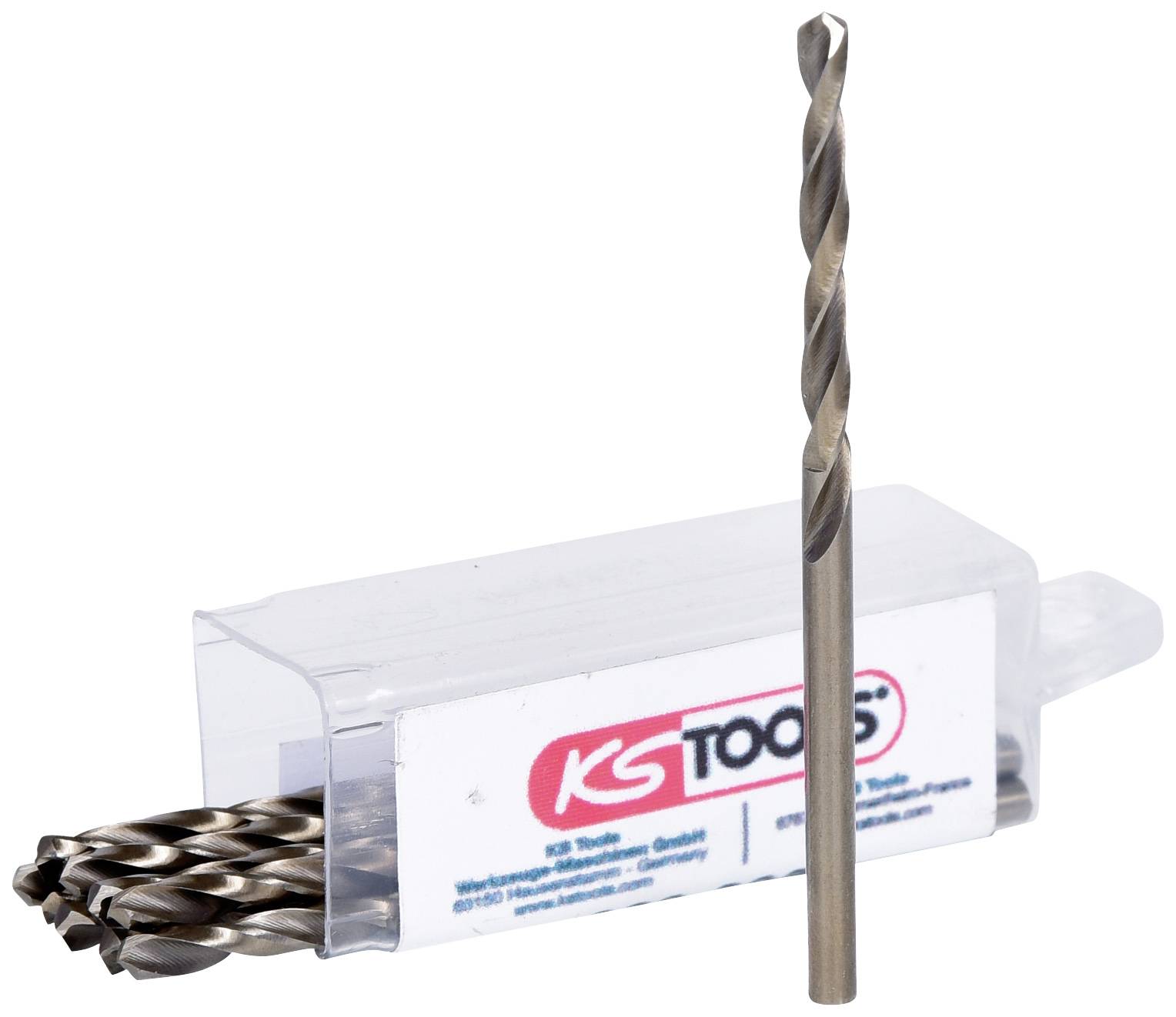 KS TOOLS HSS-G Co 5 Spiralbohrer, 3mm, 10er Pack (330.3030)