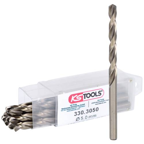 Thumbnail - KS Tools 3303050 HSS-G-Co 5 Metall-Spiralbohrer-Set 5 mm 10 St.