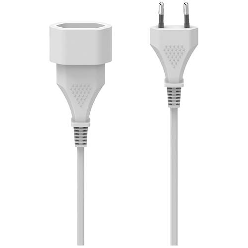 hama 00223261 Verlängerungskabel mit Eurostecker, für innen, 3 m, Weiß