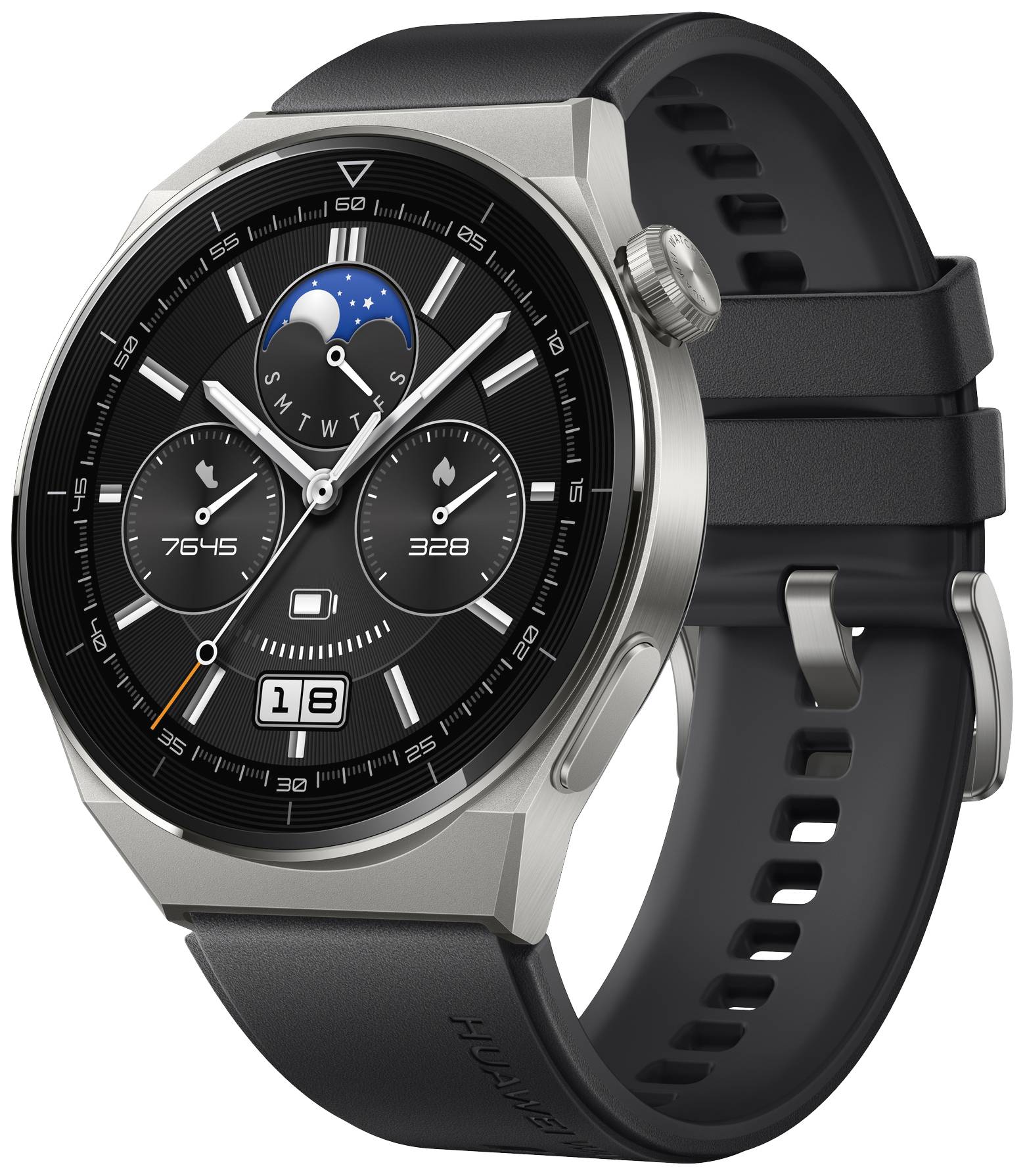 HUAWEI Watch GT3 Pro Active (46mm) (DE) titan/schwarz