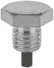 KS Tools 430.2171 Ölablassschraube,Außen6kant 24mm,UNC 5/8"x11Gx16mm,25er-Pack