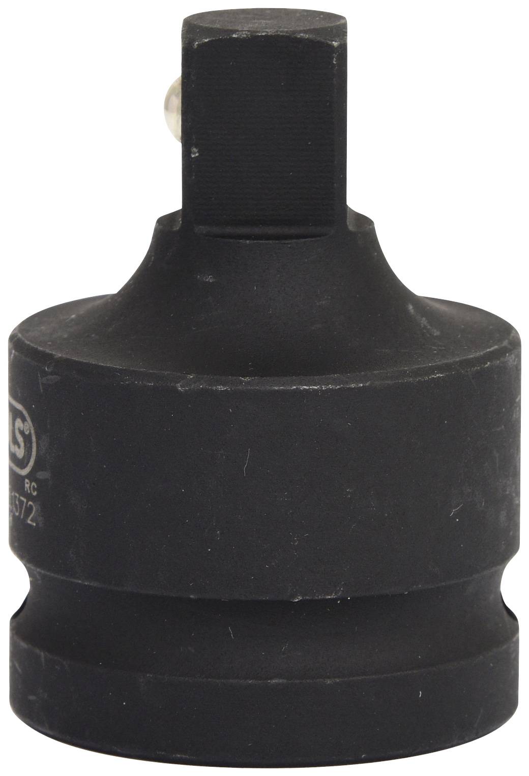 Ein schwarzes Werkzeugadapter mit quadratischer Aufnahme, geeignet zur Verbindung von verschiedenen Werkzeugeinsätzen.