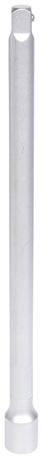 Ein langer, zylindrischer, silberfarbener Metallgegenstand mit geradem Schaft und verdicktem Ende.