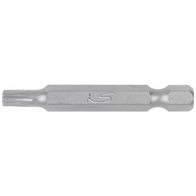 Bitschraubaufsatz aus Metall mit sechseckiger Form und eingravierten Initialen 'KS', wahrscheinlich für Torx-Schrauben geeignet.