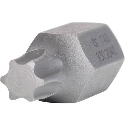 Metallischer Stern-Schlüssel mit sechszackiger Sternspitze in Grau; wird für mechanische Anwendungen verwendet.