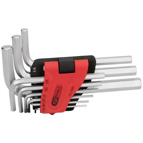 KS Tools 151.4540 Innen-Sechskant Winkelschraubendreher-Set 1/16 Zoll, 5/64 Zoll, 3/32 Zoll, 1/18 Zoll, 5/32 Zoll, 3/16 ...
