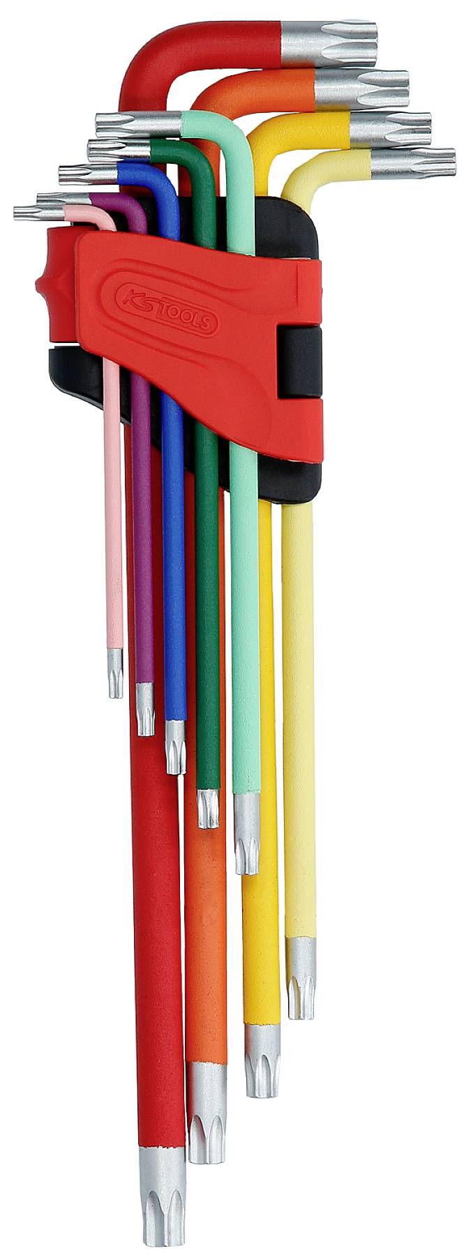 KS Tools 151.4760 TX Winkelschraubendreher-Set T 10, T 15, T 20, T 25, T 27, T 30, T 40, T 45, T 50 9teilig