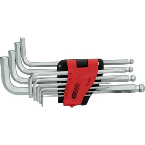KS Tools 151.5000 Innen-Sechskant Winkelschraubendreher-Set 1.5 mm, 2 mm, 2.5 mm, 3 mm, 4 mm, 5 mm, 6 mm, 7 mm, 8 mm, 10...