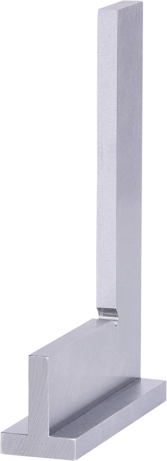 Metallwinkel mit rechtwinkliger Form, verwendet zur Präzisionsmessung in technischen oder handwerklichen Anwendungen.