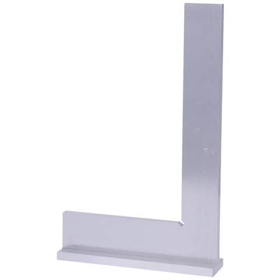 Ein Winkelmesser in L-Form aus Metall, verwendet zur Überprüfung von 90-Grad-Winkeln in technischen und handwerklichen Anwendungen.