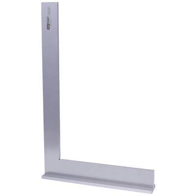 Ein Winkeleisen aus Metall, L-förmig, wird verwendet, um präzise rechte Winkel bei Bau- und Holzprojekten zu messen.
