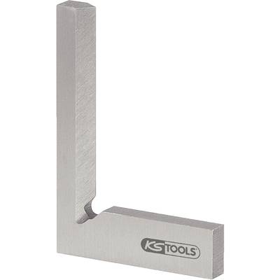 Metallwinkel mit 90-Grad-Winkel, 'KS Tools'-Logo auf der Oberfläche, verwendet zur Präzisionsmessung und -ausrichtung.