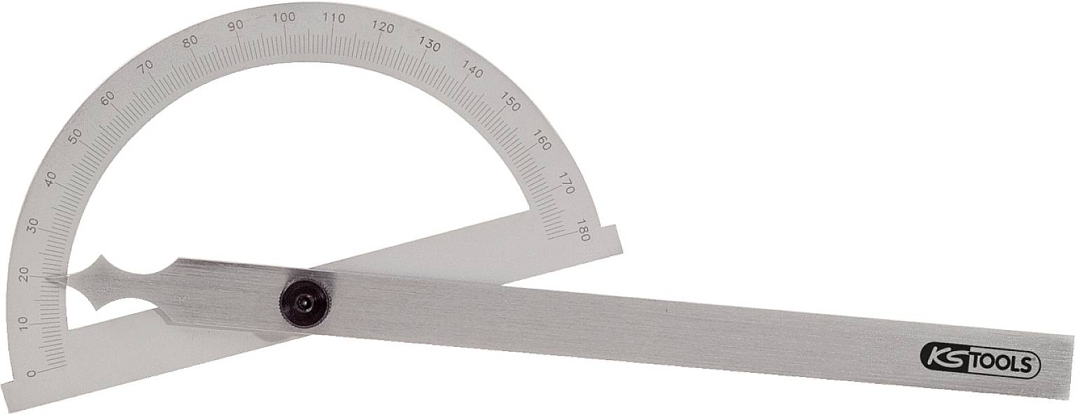 KS TOOLS Winkelgradmesser mit offenen Bogen, 200mm (300.0642)