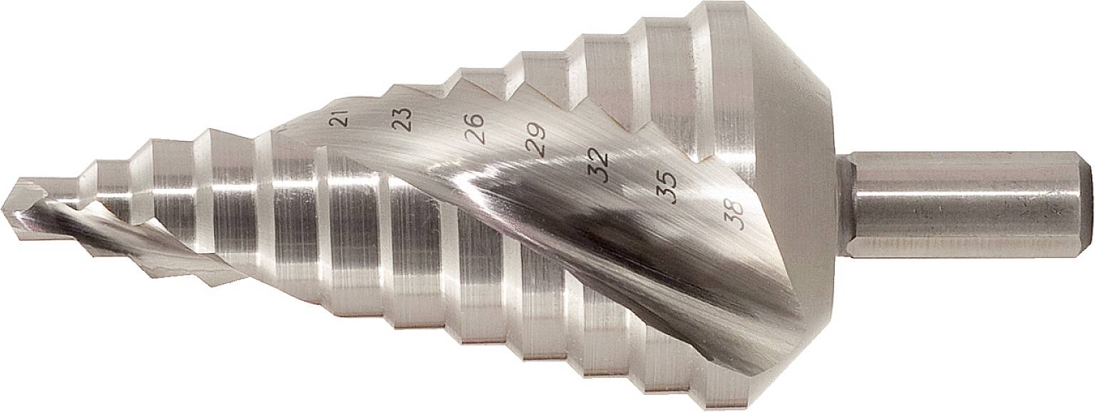 KS TOOLS HSS Co 5 Stufenbohrer,Ã? 4-20mm, 9 Stufen (330.2323)