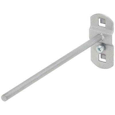 Metallhalterung mit langem Stab und zwei Schraubenlöchern zur Wandmontage.