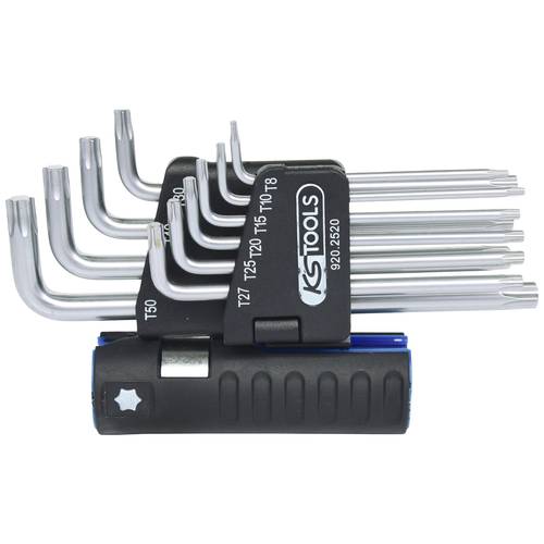 Thumbnail - KS Tools 920.2520 TX Winkelschraubendreher-Set T 8, T 10, T 15, T 20, T 25, T 27, T 30, T 40, T 45, T 50 10teilig