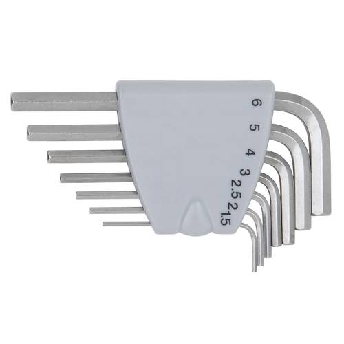 KS Tools 964.0315 Innen-Sechskant Winkelschraubendreher-Set 1.5 mm, 2 mm, 2.5 mm, 3 mm, 4 mm, 5 mm, 6 mm 7teilig