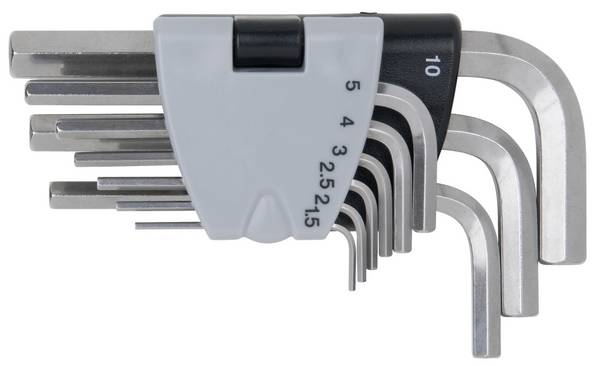 KS Tools 9640320 Innen-Sechskant Winkelschraubendreher-Set 1.5 mm, 2 mm, 2.5 mm, 3 mm, 4 mm, 5 mm, 6 mm, 8 mm, 10 mm 6 mm, 10 mm, 8 mm, 1.5 mm, 2.5 mm, 3 mm, 5 mm, 4 mm, 2 mm 9teilig