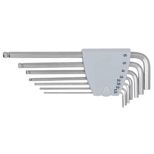 KS Tools 964.0415 Innen-Sechskant Winkelschraubendreher-Set 1.5 mm, 2 mm, 2.5 mm, 3 mm, 4 mm, 5 mm, 6 mm 7teilig