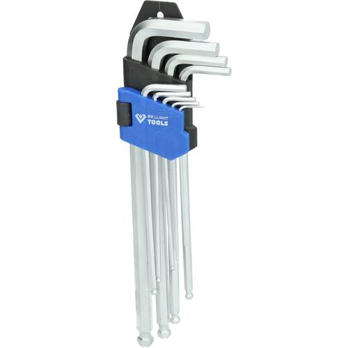 Thumbnail - Brilliant Tools BT045019 Winkelschraubendreher-Set 1.5 mm, 2 mm, 2.5 mm, 3 mm, 4 mm, 5 mm, 6 mm, 8 mm, 10 mm 9teilig