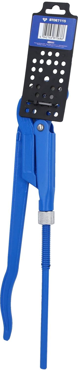 Blauer Bolzenschneider mit langem Griff und schwarzem Metallkopf, geeignet zum Schneiden von Drähten oder Bolzen. Enthält Preisschild.