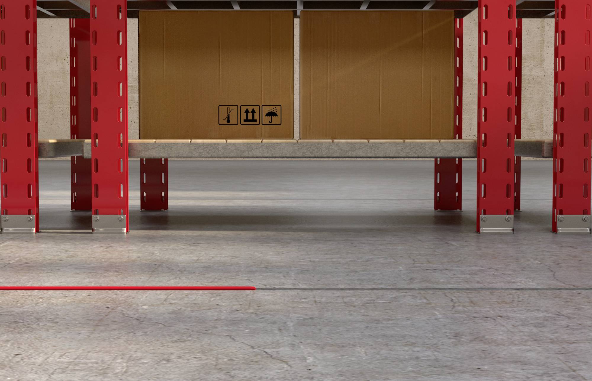 Ein Fenster bei Regenwetter, Wassertropfen laufen an der Glasscheibe hinunter. Ein roter Rand zeichnet die Fensterrahmenkontur nach.